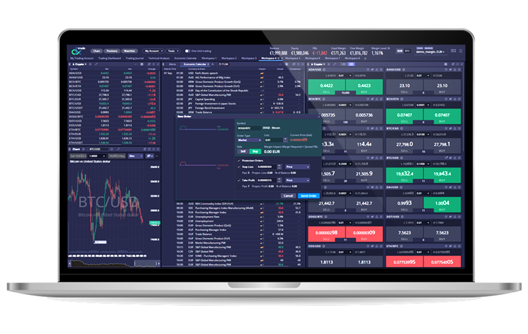 A Spot and Margin Cryptocurrency Trading Platform for a European Broker